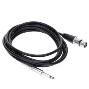 12 FT XLR Female to 6.35mm(1/4 Inch) Mono Microphone Cable